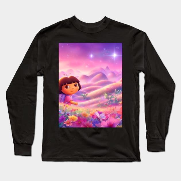 Kids Fashion: Explore the Magic of Cartoons and Enchanting Styles for Children Long Sleeve T-Shirt by insaneLEDP